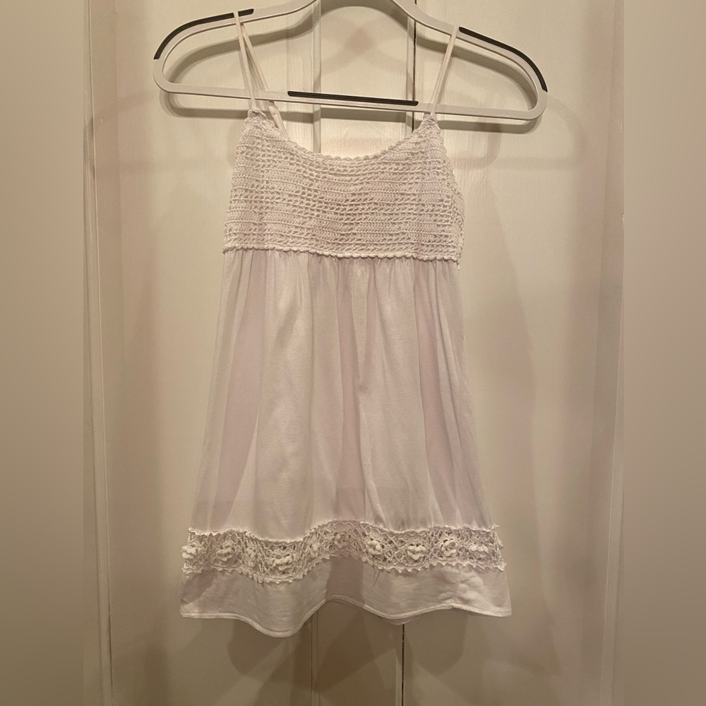 Love Rocks White Tank Size S